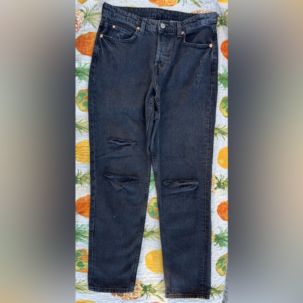 &DENIM women boyfriend jeans low waist size 4